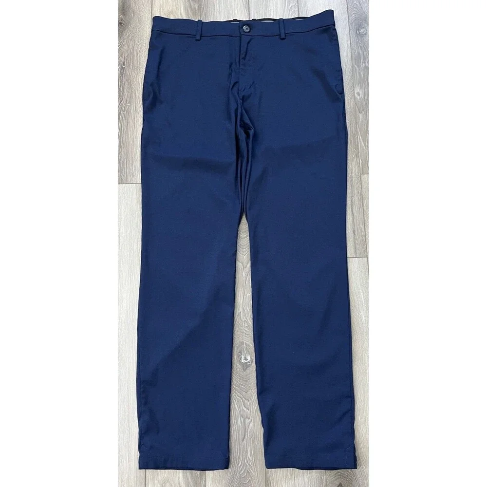 Nike Dri-Fit Blue Performance Straight Leg Chino Pants Men’s 36x32 Stretch Golf